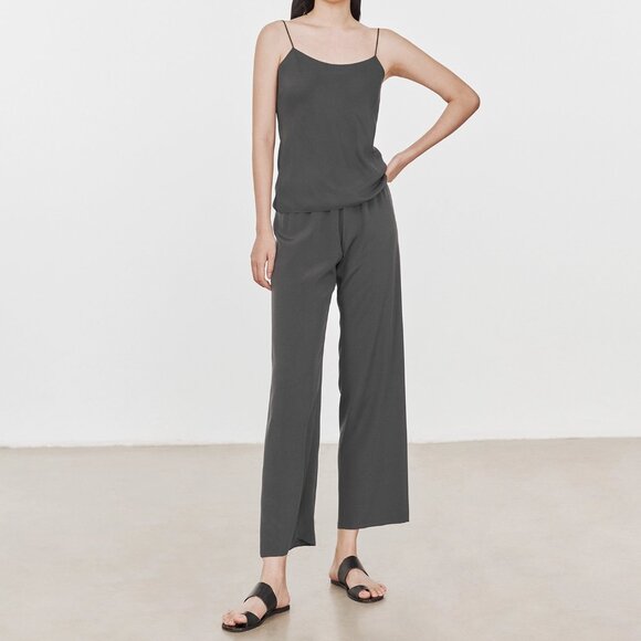 CHICJOC 100% Silk Minimalist Camisole grey size 40 - Picture 6 of 6